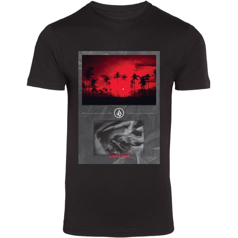 TRIKO VOLCOM BLOOD STREAM - černá (BLK) - L