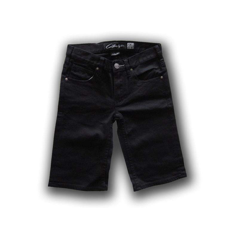 CIRCA UNISEX DENIM JEAN KRAŤASY - černá (BODY) - 22
