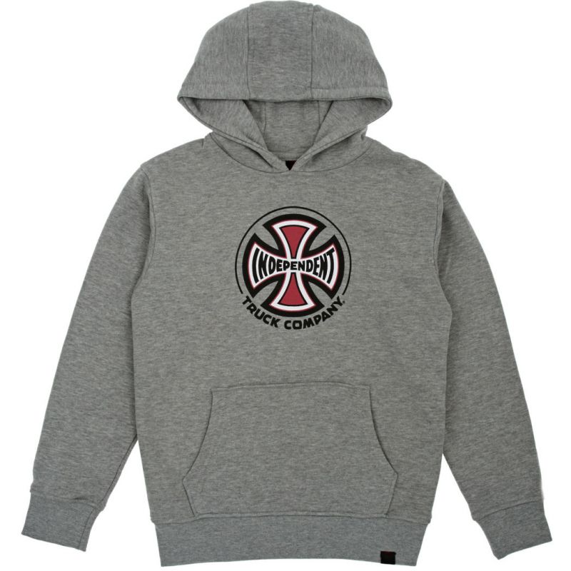 INDEPENDENT TRUCK CO HOOD MIKINA - šedá (HEA-GRY) - L