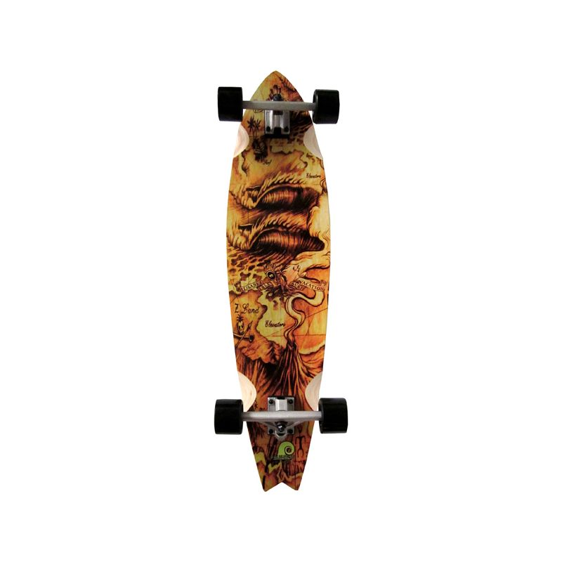 PALISADES TREASURE LONGBOARD - okrová - 9.25X36