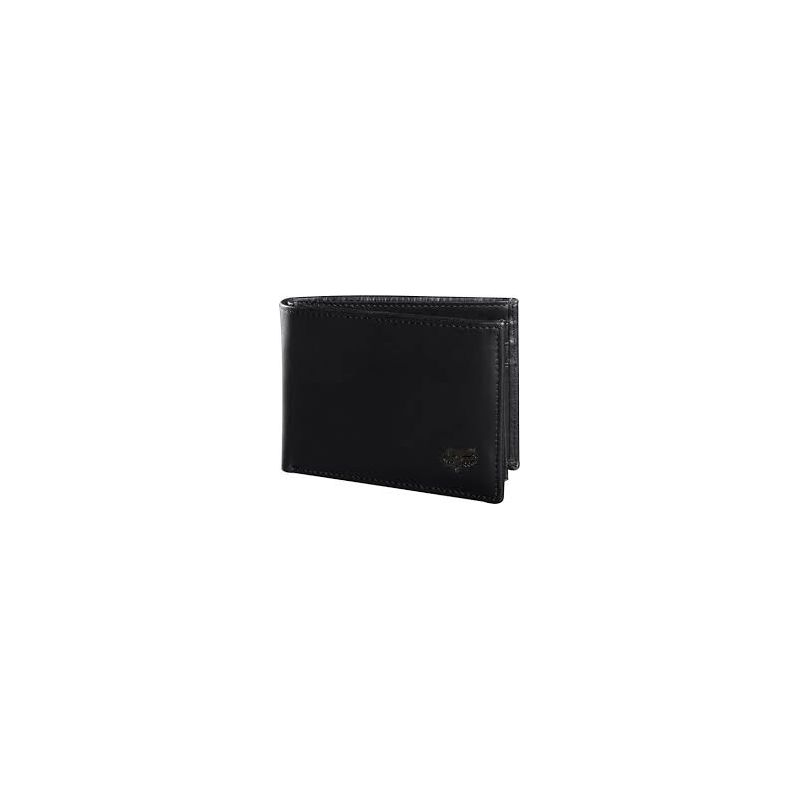 FOX BIFOLD LEATHER PENĚŽENKA - černá (BLK) - univerzální