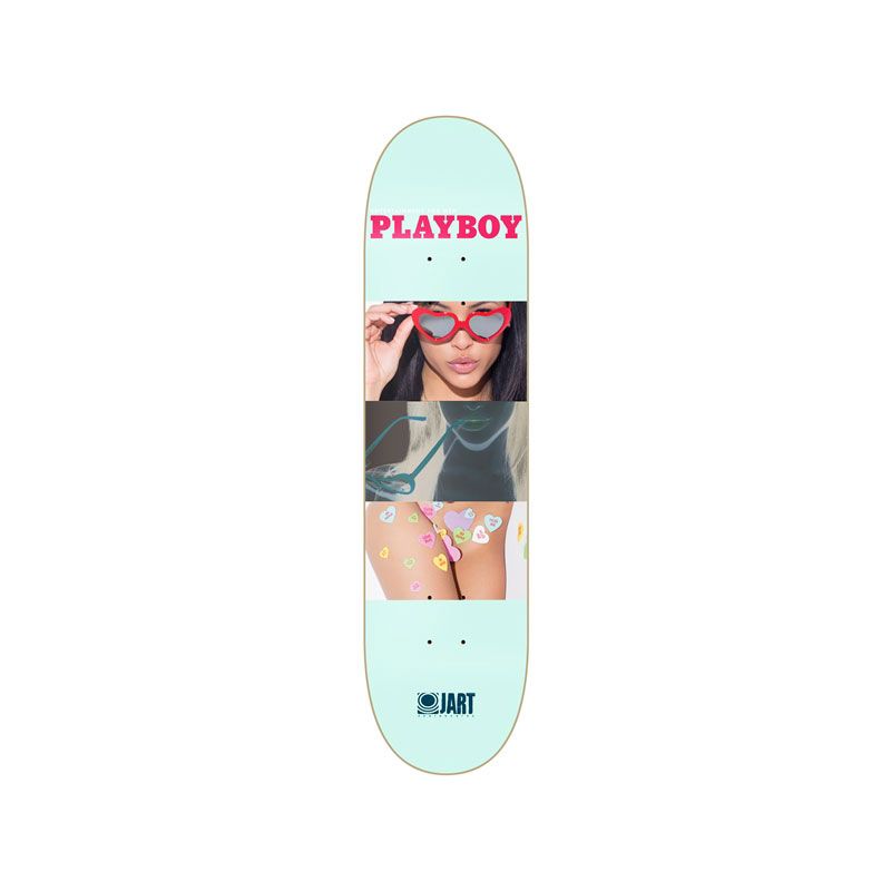 JART LOGO PLAYBOY ART SK8 DESKA - tyrkysová (7,87) - 7.87