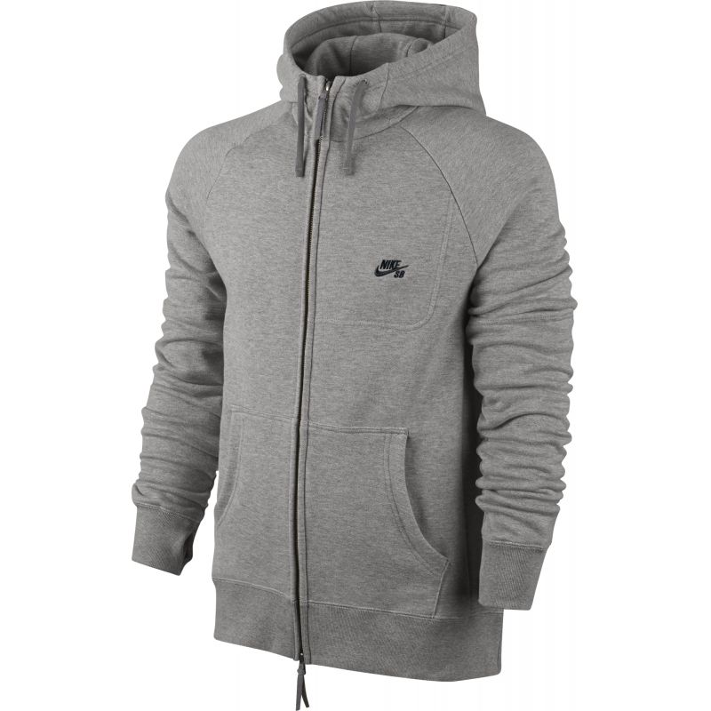 MIKINA NIKE SB EVERETT GRAPHIC HOODIE - šedá (GRY-BLK) - L