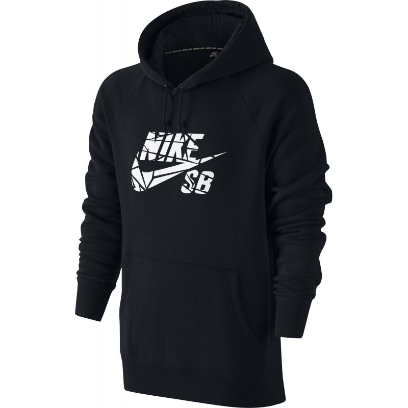 MIKINA NIKE SB ICON GRIPTAPE PO HOODIE - černá (BLK-WHT) - M