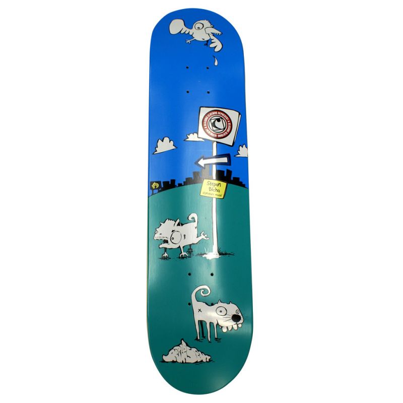 SKATEBOARD REPRESENT STEPAN BICHA - tmavě zelená (00) - 7.625