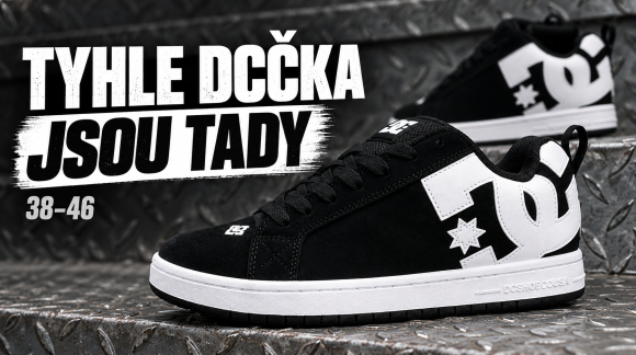 Kdo chtěl tyhle DCčka? Černo-bílý Court Graffik jsou skladem 👀