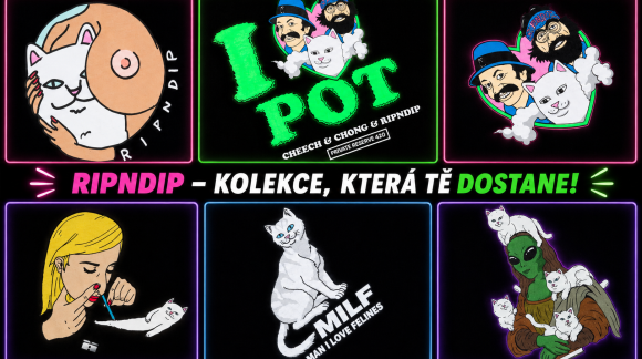 Nová kolekce RIPNDIP přistála u nás 🐈👽🤘