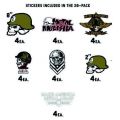 SAMOLEPKY METAL MULISHA ASSORTED 28 PACK