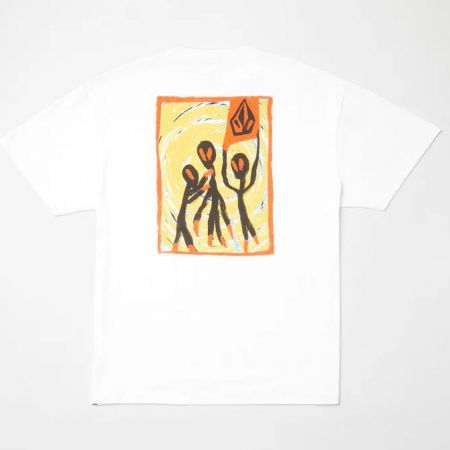 Levně TRIKO VOLCOM Gonyvaders S/S - bílá