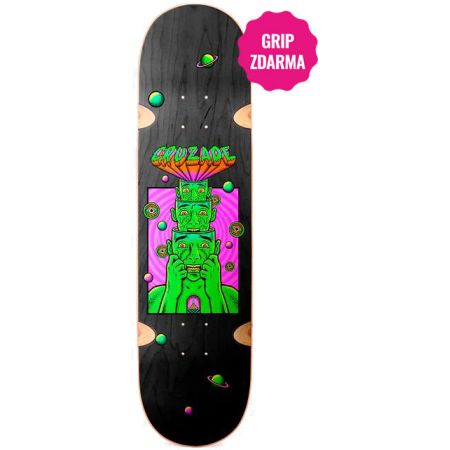 Levně SK8 DESKA CRUZADE Overthinking - černá