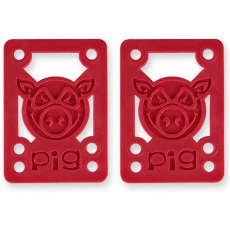 E-shop SK8 PODLOŽKY PIG WHEELS Pileses Hard - červená