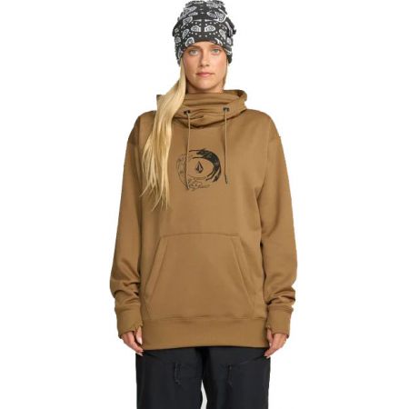 Levně MIKINA VOLCOM Riding Hydro P/O WMS - hnědá