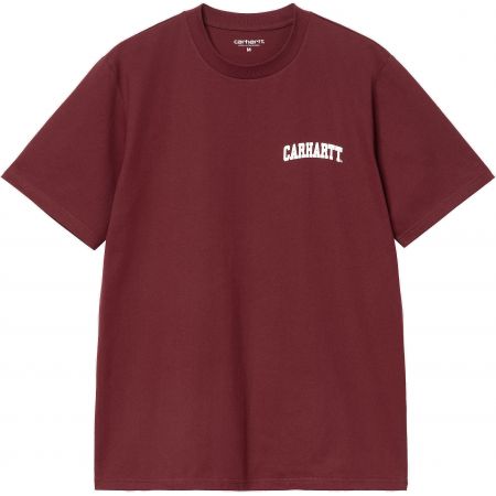 Levně TRIKO CARHARTT WIP University Script S/S - vínová