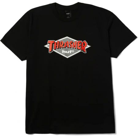 Levně TRIKO HUF x Thrasher Logo - černá