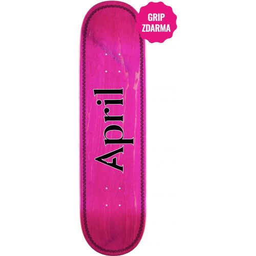 SK8 DESKA APRIL OG LOGO BLACK PINK HELIX