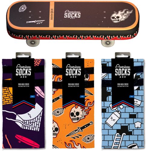 PONOŽKY AMERICAN SOCKS Skateboard - Gift