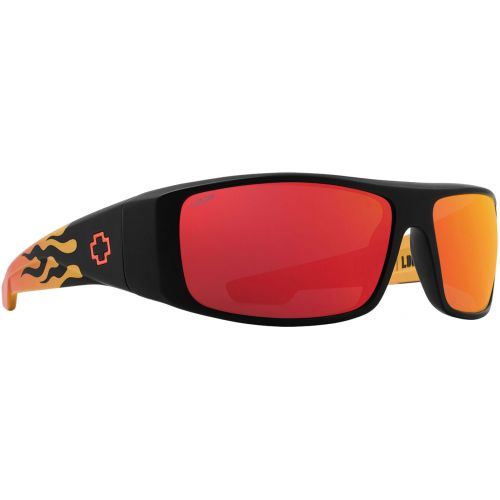 BRÝLE SPY Logan Matte Black Orange Flame