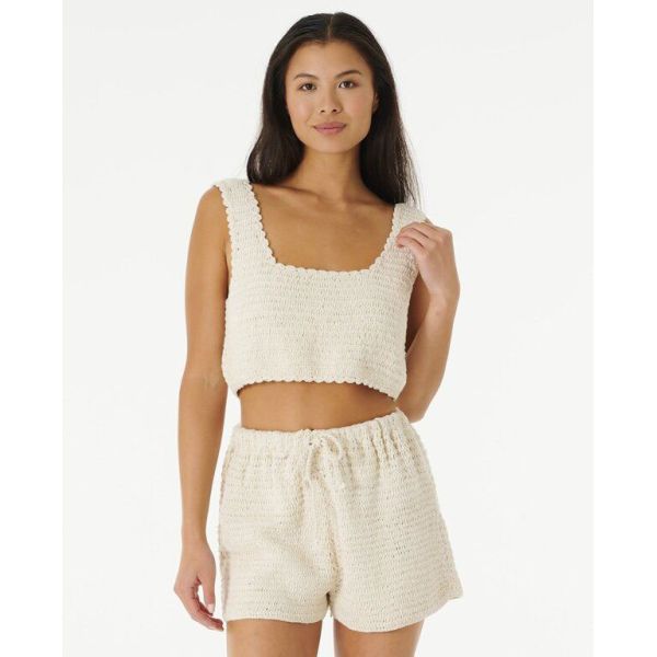 Tílko Rip Curl Oceans Together Crochet W - Bílá - Xs