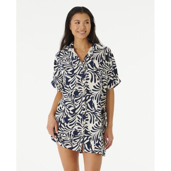 Šaty Rip Curl Afterglow Shirt Wms - Modrá - S