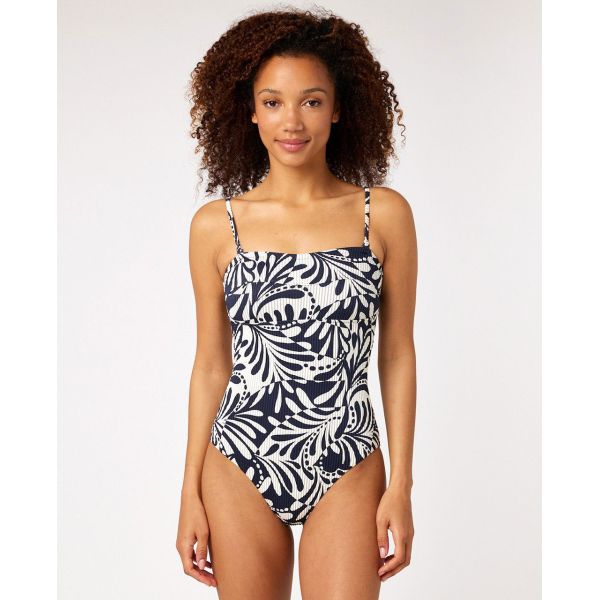 Plavky Rip Curl Afterglow Floral 1Pc Ban - Modrá - S