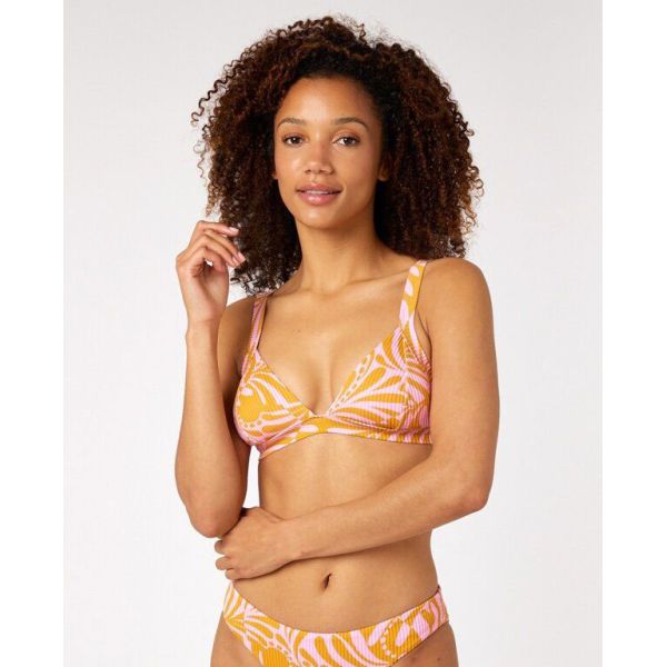 Plavky Rip Curl Afterglow Fixed Tri Top - Růžová - Xs