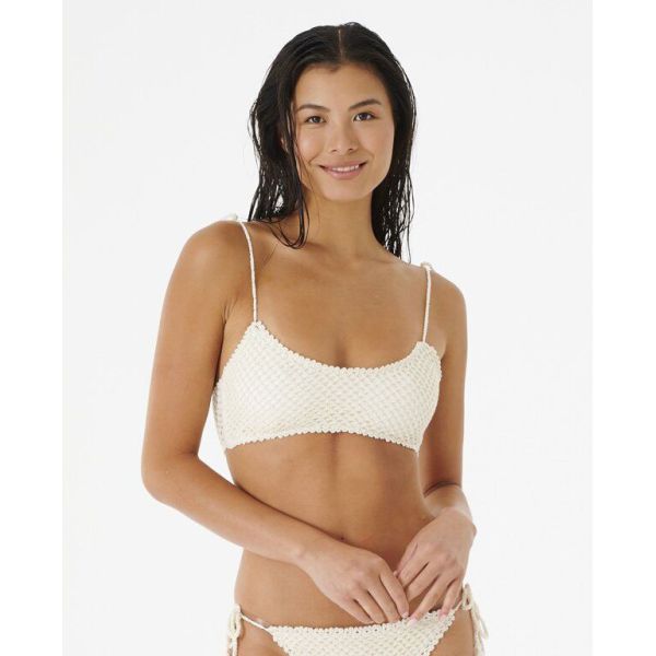 Plavky Rip Curl Oceans Together Crochet - Béžová - S