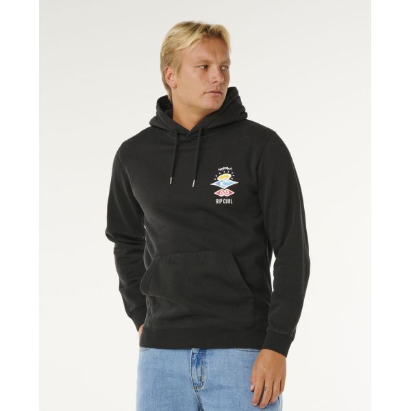Mikina Rip Curl Search Icon Hood - Černá - L