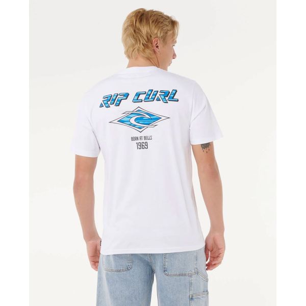 Triko Rip Curl Fade Out Icon - Bílá - Xl