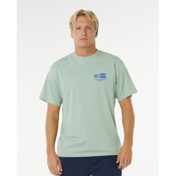 Triko Rip Curl Pacific Rinse Glass Off - Zelená - M