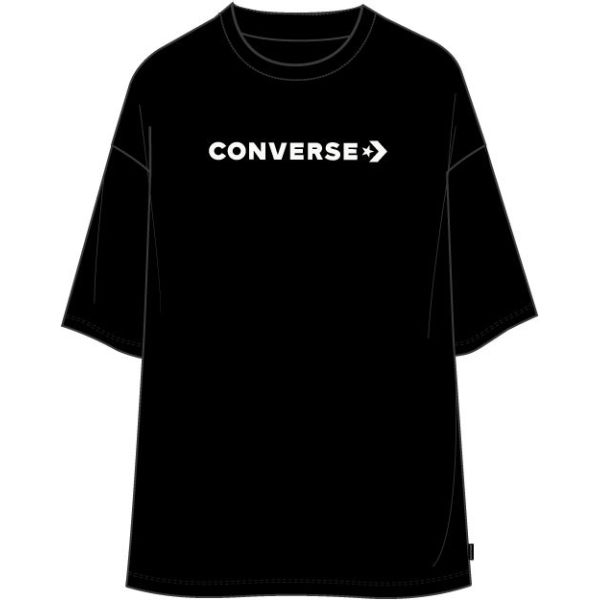 Triko Converse Oversized Wordmark Wms - Černá - S