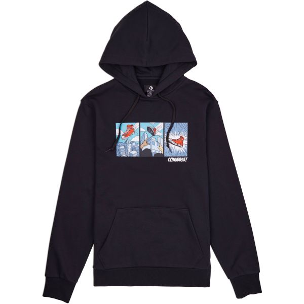 Mikina Converse Comic Graphic Hoodie - Černá - S