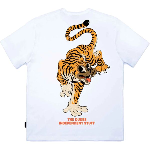 Triko The Dudes Tiger Bear Classic Premi - Bílá - Xl
