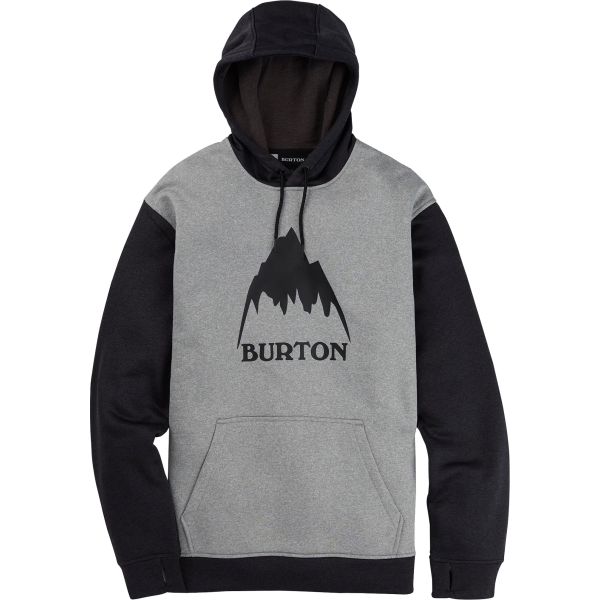 Mikina Burton Oak Pullover Hoodie - Šedá - M