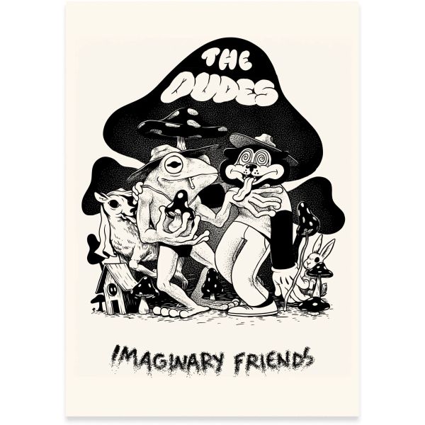 Plakát The Dudes Imaginary Friends Scree - Béžová - Univerzální