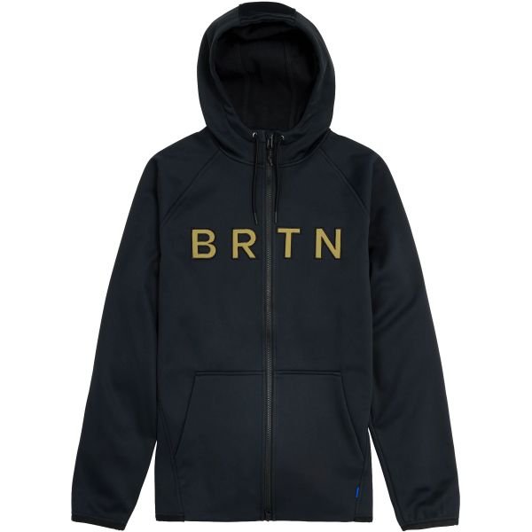 Mikina Burton Crown Weatherproof Fz Flee - Černá - M