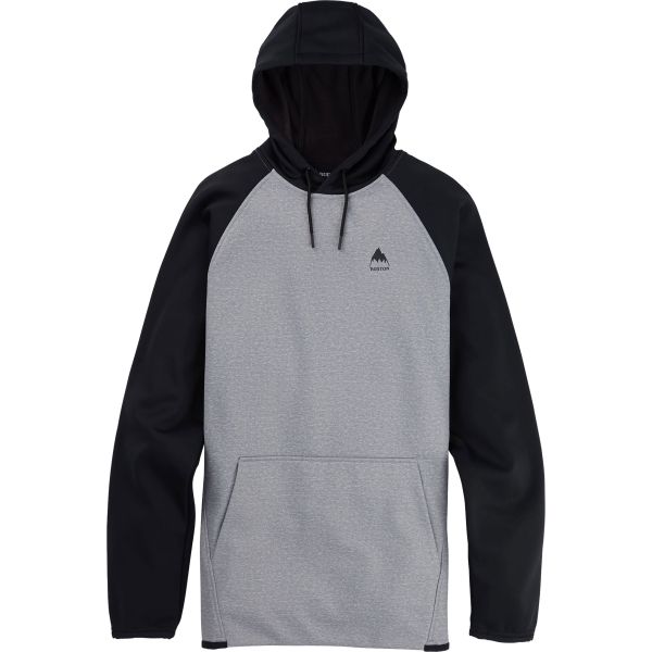 Mikina Burton Crown Weatherproof Po Flee - Šedá - S
