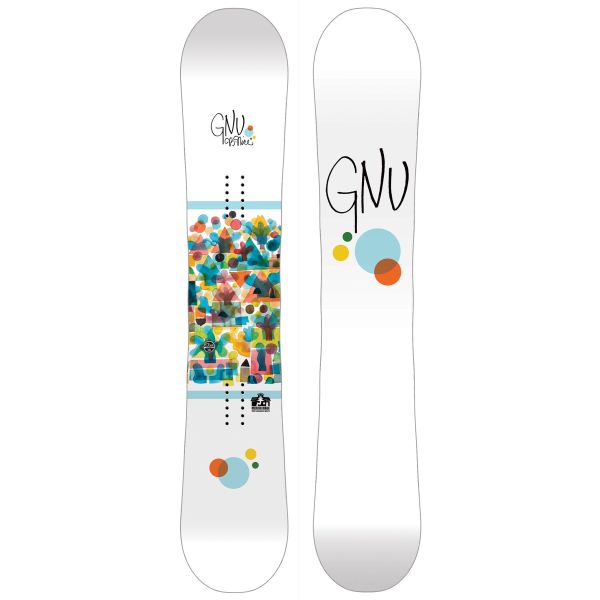 Snowboard Gnu B Nice Wms - Bílá - 154