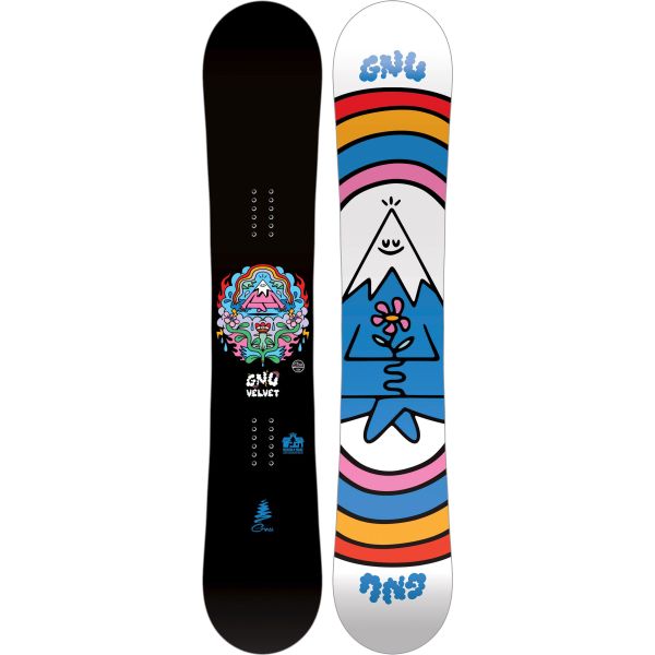 Snowboard Gnu Velvet Wms - Černá - 150