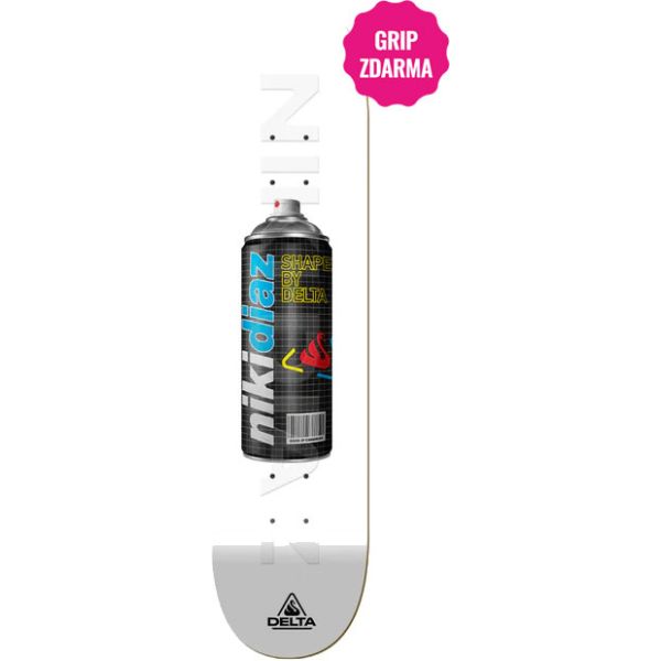 Sk8 Deska Delta Diaz Spray Can - Černá - 8.25