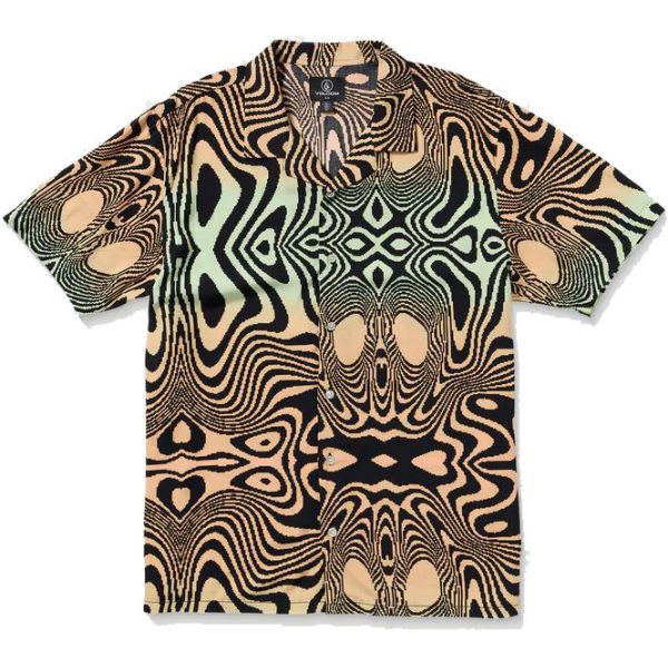 Košile Volcom Filip Rygalski S/S - Béžová - Xl