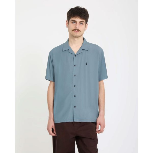 Košile Volcom Single Stone S/S - Modrá - S
