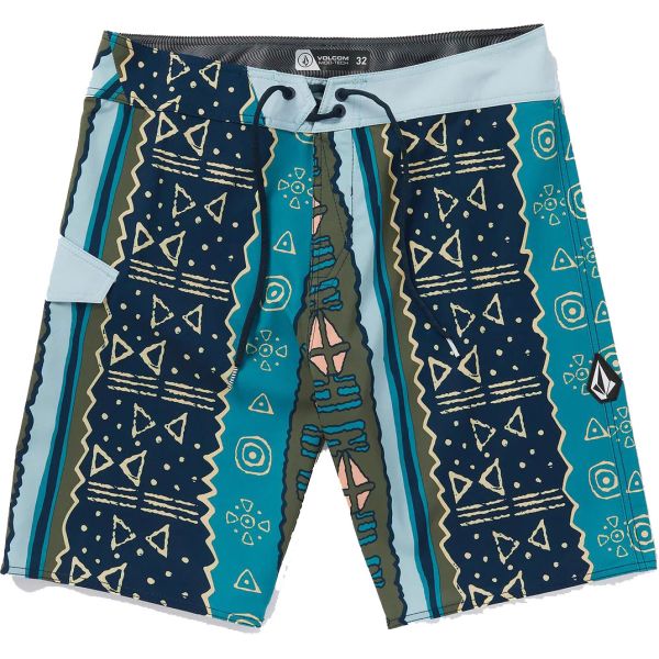 Plavky Volcom Lido Print Mod 20 - Modrá - 36