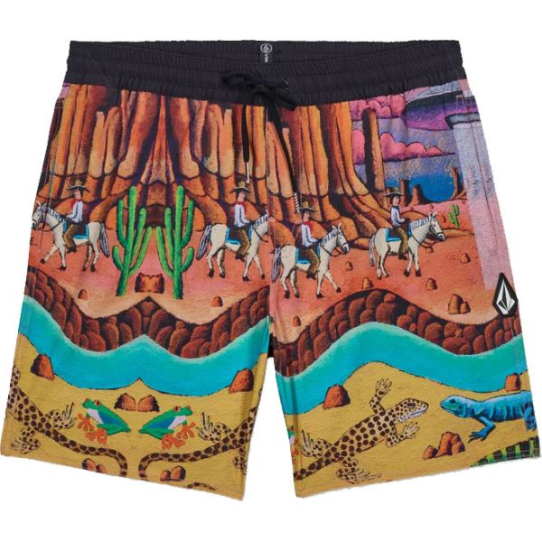 Plavky Volcom Fa Mickey Mason 17 - Žlutá - S