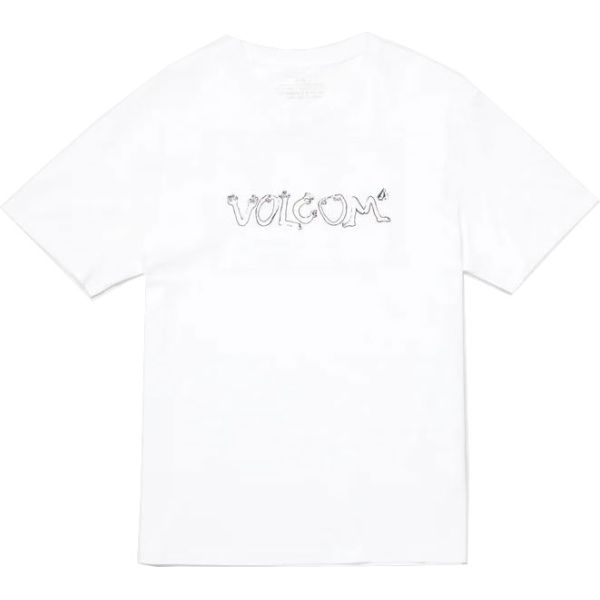 Triko Volcom Crazybal S/S - Bílá - M