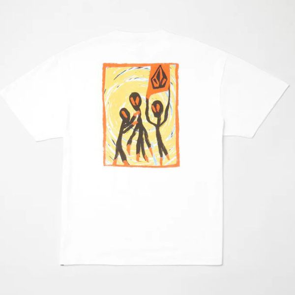 Triko Volcom Gonyvaders S/S - Bílá - M