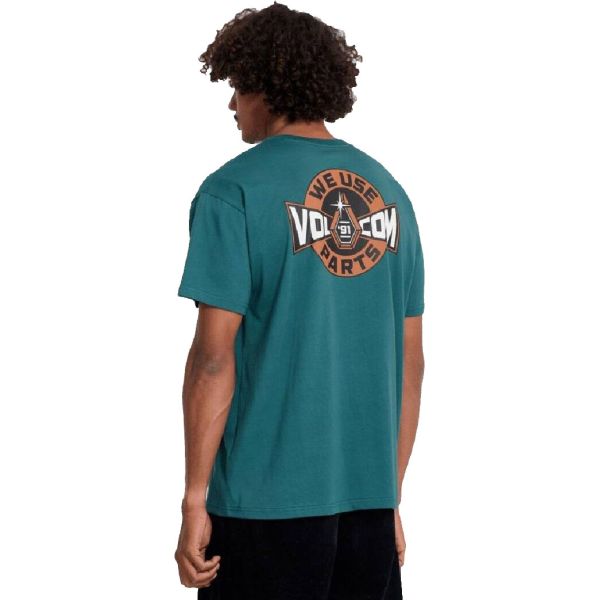 Triko Volcom Parted Out Pocket S/S - Modrá - M