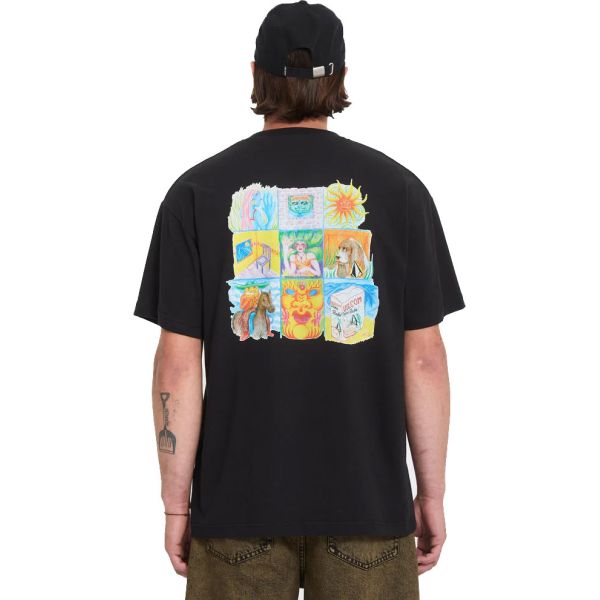 Triko Volcom Double Fantasy Lse S/S - Černá - M
