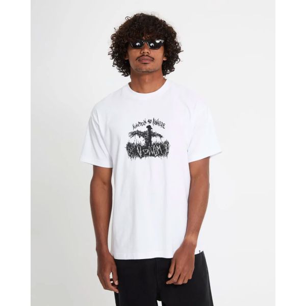 Triko Volcom Fa Gony Zubizarreta Lse S/S - Bílá - Xxl