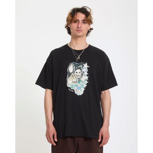 Triko Volcom Fa Issam Auptel Lse S/S - Černá - S
