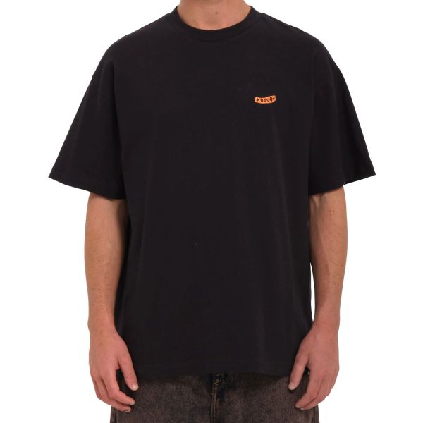 Triko Volcom Pistol Stone Lse S/S - Černá - S